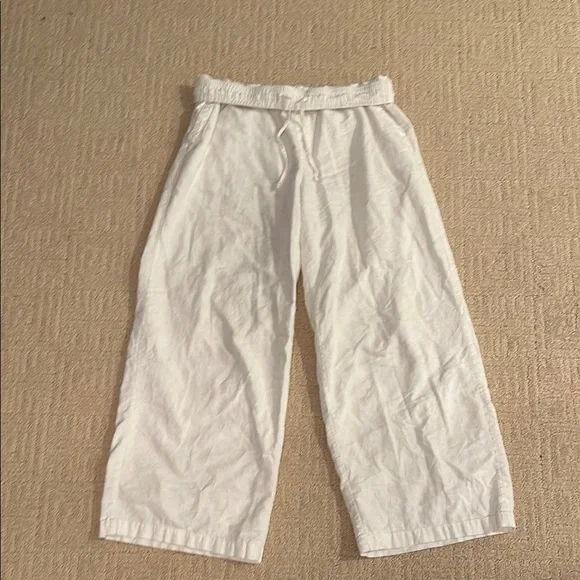 Old Navy White Linen Pants - Picture 2 of 3
